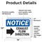 Signmission Exhaust Flow Direction (Right Arrow) Sign With Symbol, 14 in W x Rectangle, Vinyl Decal OS-2PACK-NS-D-1014-L-12215 - alternate 6